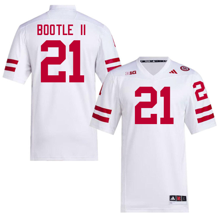 Men #21 Dwight Bootle II Nebraska Cornhuskers College Football Jerseys Stitched Sale-White